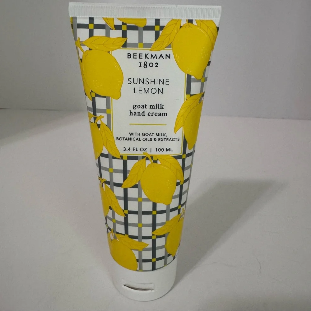 Beekman 1802 Sunshine Lemon Goat Milk Hand Cream 3.4 oz Full Size NWT Sealed